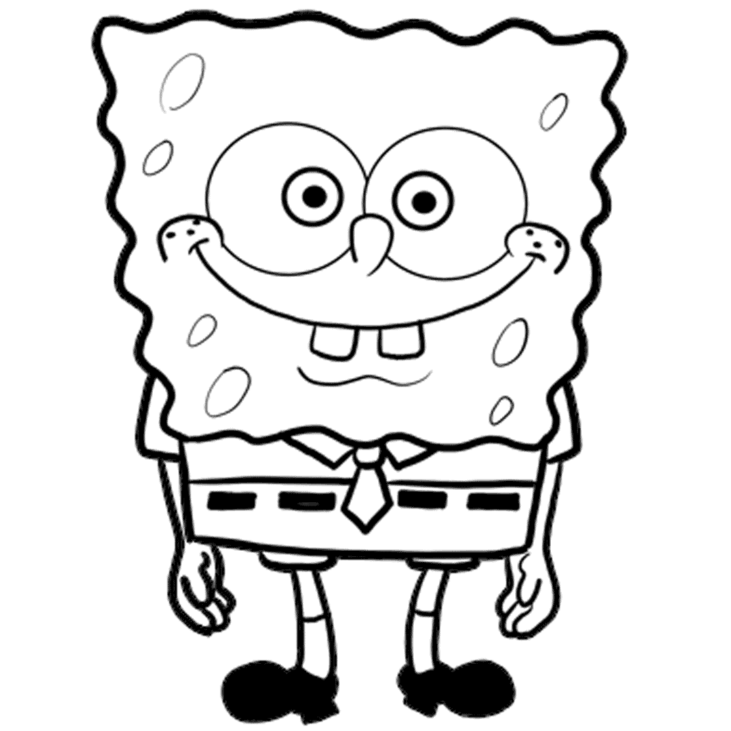 Gambar Mewarnai Spongebob